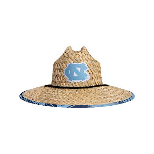Image of FOCO Men's NCAA College Team Logo Floral Straw Sun Hat