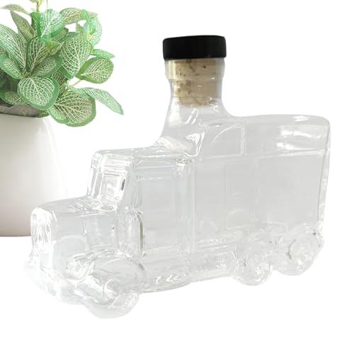 Decantador De Whisky: Botella De Media Camioneta, Contenedor De Licor Vintage | Decantador De Para Coche De Whisky De 375ml Con Tapón, Accesorio Divertido Para Bar En Casa, Artículos Para