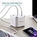 Huntkey USB C Charging Station, 35W Desktop Charger with Type-C 5V/3A 15W, 4-Port USB 5V/4A, for iPhone Xs Max XR X 8 7 Plus, Ipad Pro Air Mini, Galaxy S9 S8 S7 S6 Edge, Tablet, SAC507