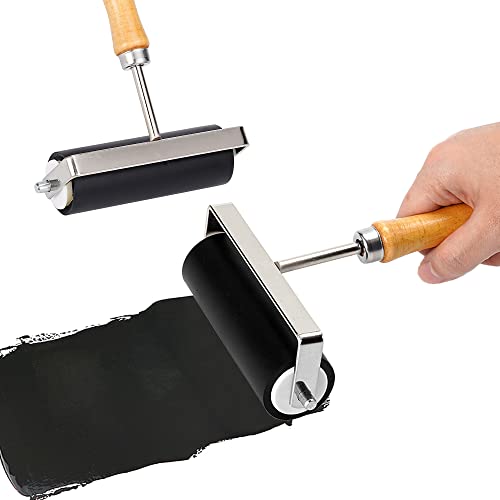image for COEAYO 3 Pack Rubber Roller - Brayer Rollers with 3 Size for Crafting 