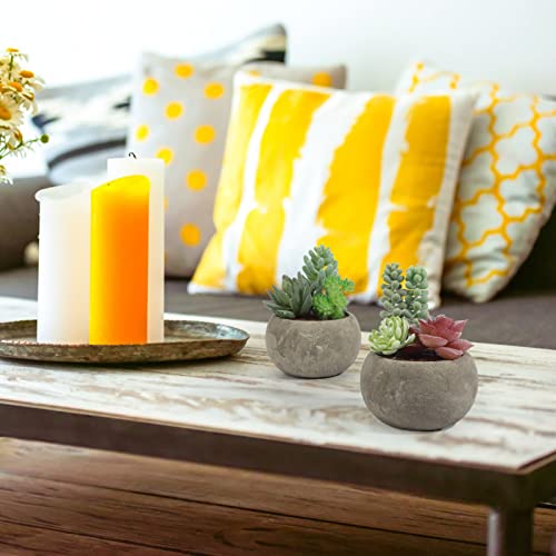 Vasemouh Plantas Artificiales Decorativas, 4pcs Pequeñas Plantas Artificiales Bonitas para la Decoración Hogar y del Escritorio. - imagen 6