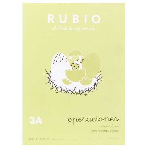 Operaciones RUBIO 3A | Multiplicar por varias cifras