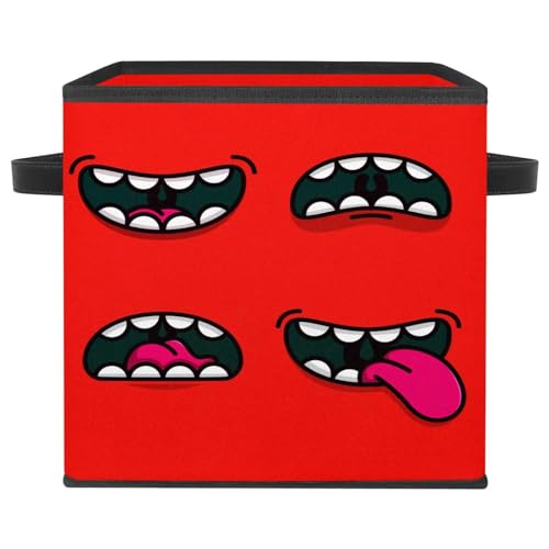 Cube de rangement pliable avec poignées solides pour linge et jouets