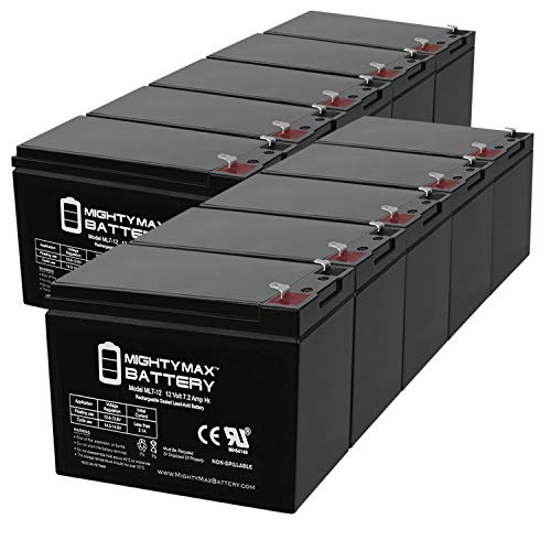 12V 7Ah SLA Replacement Battery Compatible with Sigmas SP12-7.5 - 10 Pack #1