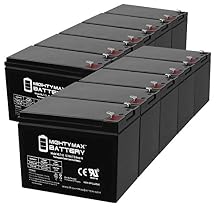 Mighty Max Battery 12V 7Ah SLA Replacement Battery compatible with Sigmas SP12-7.5 - 10 Pack