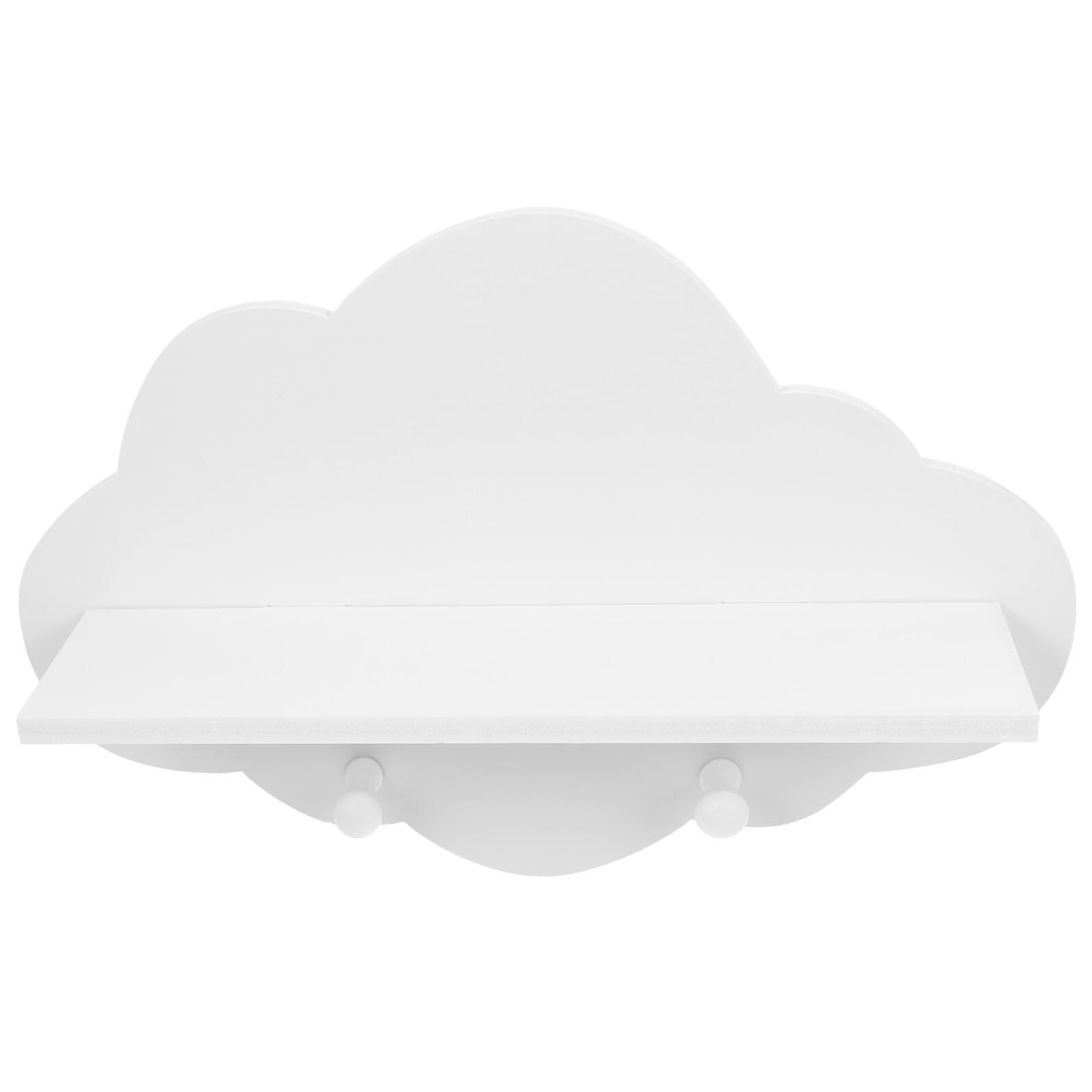 Étagère flottante en bois nuage blanc pour embellir un mur vide et triste