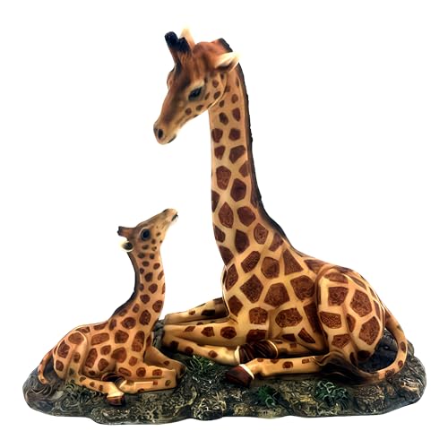 Décoration de bureau maison salon table avec statue girafe de 24cm - 2