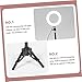 KALLORY 1 Set Desktop Tripod Ring Light with LED Fill Light for Live Streaming Photography and Makeup Durable Design for All Smartphones