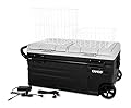 Camco 51522 CAM-950 Portable Refrigerator, AC 110V/DC 12V Compact Fridge/Freezer with Dual Zone Cooling, 95-Liter - Keeps Food and Drinks Cold While On-the-Go - Ideal for Road Trips, RVing, Camping