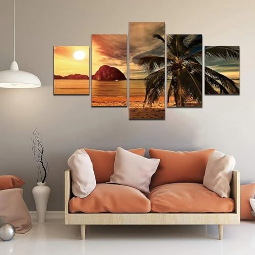 Tableaux Abstraits Moderne paysage marin pour créer un salon zen et relaxant