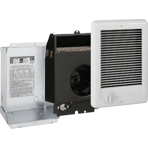Cadet Com-Pak Electric Wall Heater Complete Unit with Thermostat (Model: CSC151TW, Part: 67509), 5120 BTU, 120 Volt, 1500 Watt, White by Cadet - Image 6
