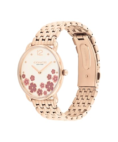COACH Elliot Women's 2H Quartz Watch - 36mm Stainless Steel Bracelet - Colorful Floral Design - Premium Fashion - Gift for Her2
