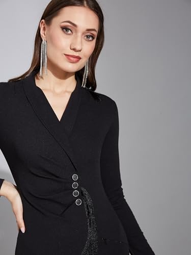 Image of Life With Pockets Women's Collared Sleeveless's Bodycon Knee-Long Dress