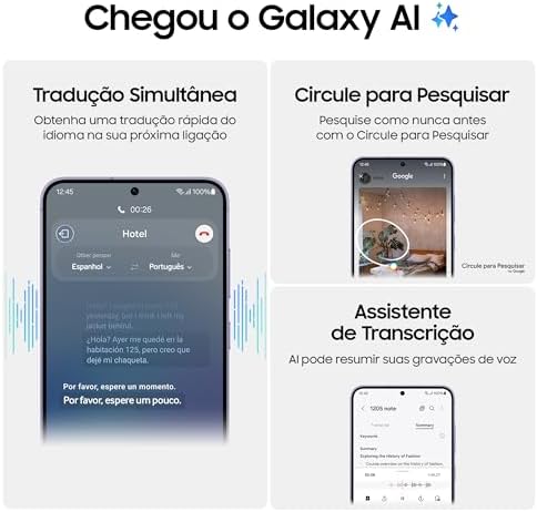 Smartphone Samsung Galaxy S24+, Galaxy AI, Selfie de 12MP, Tela de 6.7" 1-120Hz, 256GB, 12GB RAM - Preto