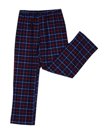 Men's 2 Pack Cotton Sleepwear Pajamas Pants, Soft Long Bottoms,Drawstring Waist with Pockets Loungewear Sleep Pants3