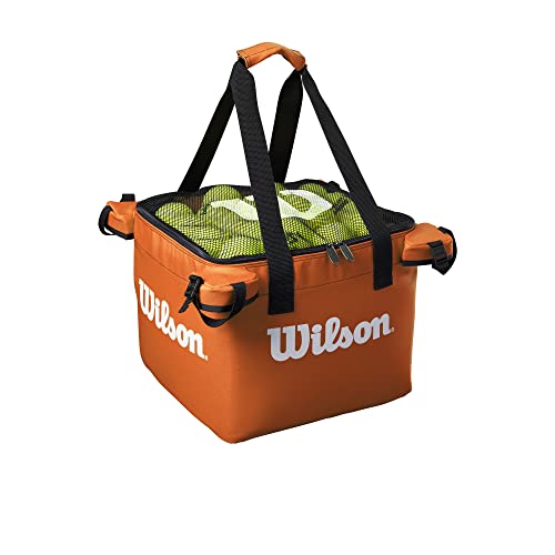 Wilson Cesto per Palline da Tennis, Tennis Teaching Bag, capacità 150 Palline, Arancione, WRZ541100