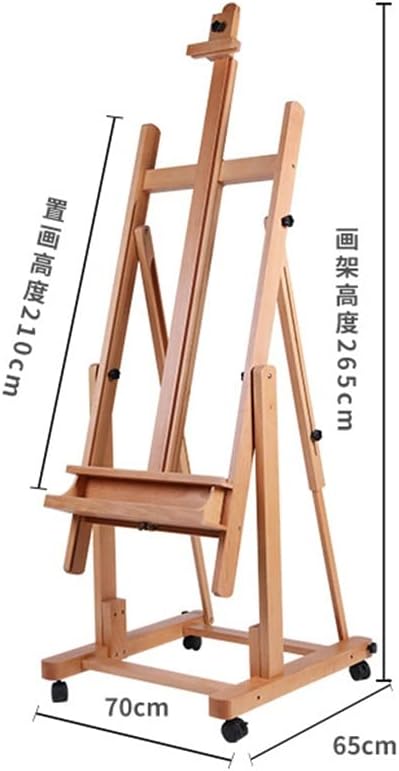 Multifunctional Floor Standing Oil Painting Stand Display Stand Can Be Relaxed Flat Wooden Stand Type