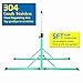 PreGymnastic 6 ft Foldable Gymnastics Bar, Adjustable Height 3'-5' Gymnastics Bar (Mint Green)
