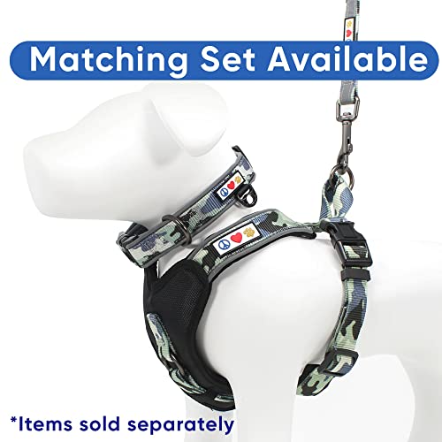 Pawtitas Camouflage Dog Collar Padded Dog Collar Reflective Dog Collar Puppy Collar Training Dog Collar Extra Small Dog Collar Camo Grey Dog Collar #TOP7