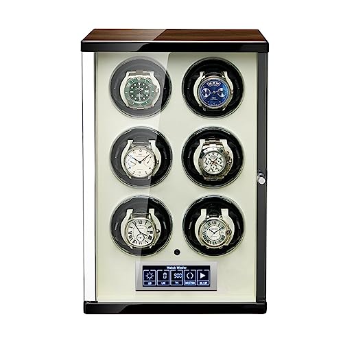 FDTMGW Enrollador de Reloj para 2 4 6 9 Relojes automáticos Soporte para Reloj Individual y Reloj Giratorio Doble Motor silencioso Regalo para Hombres y Mujeres Girador de Reloj de Cuerda automática