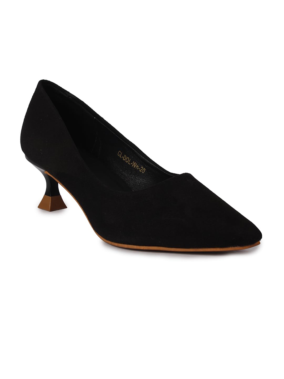 Women Pointed-Toe Suede Kitten Heel Slip-On Pump-image-36
