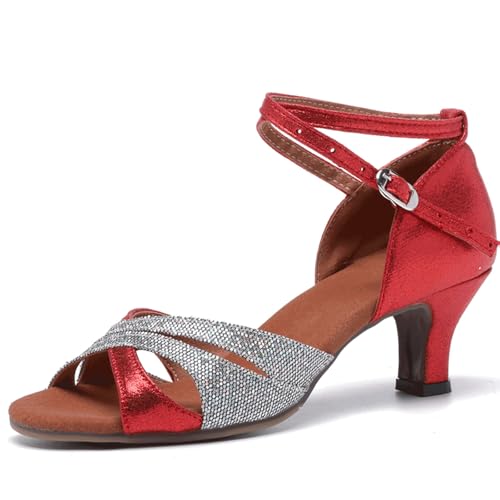 Chaussures de danse latine et sandales de mariage à talon bas en satin
