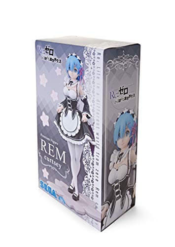 Sega Re:zero Starting Life In Another World: Rem “Curtsey" Premium Figure #TOP30