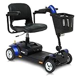 Pride Mobility Go-Go Elite Traveller LX – 4 Wheel Mobility Electric for Adult (Blue)