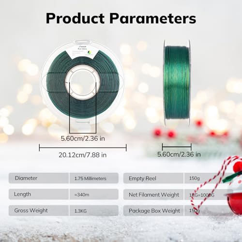 Image of AMOLEN Glitter PLA Filament 1.75mm 3D Printer Filament Shiny Triple Color Black Yellow Green Dimensional Accuracy + /- 0.02mm 1KG /2.2lbs with Sparkles Compatiable with Most 3D Printers
