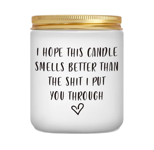 Mrssbea Scented Candle Gifts for Women, Mum, Her - I'm Sorry I Love You Gifts, Funny Apology, Christmas, Birthday Gift for Women, Mum, Granny, Wife, Girlfriend, Friends, BFF, Best Friends, Sister