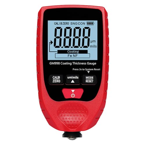 Medidor Digital Portátil de Espesor de Pintura, 0-1500 μm, Calibrador de Recubrimiento para Metales Ferrosos y No Ferrosos, para Automoción, Metalurgia Industrial y Talleres miniatura 1