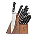HENCKELS Classic Razor-Sharp 16-Piece Knife Block Set, Chef Knife, Bread Knife, German Engineered Informed by 100+ Years of Mastery