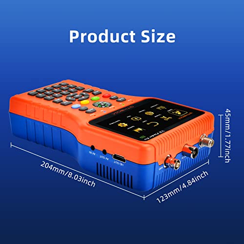 Gt Media V8 Finder Pro Satellite Finder Meter Sat Finder Tv Dvb-S2X/S2/S/T2/T/C Signal Receiver H.264 Digital Sat Detector Satellite Recognition For Adjusting Sat Dish #TOP4
