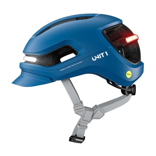 Image of Aura Smart Bike Helmet with MIPS + Lights | NTA-8776 E-Bike Certified | Crash Detection, Turn Signals & Brake Light | Urban & Road Cycling