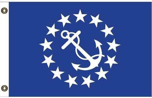 US Flag Store Bandera de US Yacht Club Commodore de 12 x 18 pulgadas