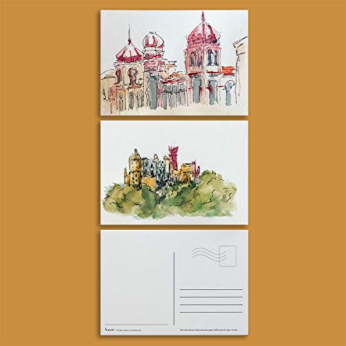 Etchr Watercolor Postcards - Cold Press - Professional Artist Grade 100% Cotton Watercolor Cards for Mixed Media - 100 Cold Press Watercolor Paper Postcards - Vegan-Friendly by ETCHR - Image 4