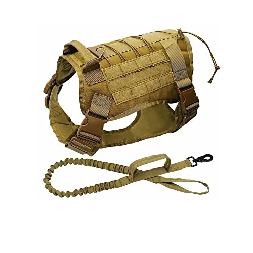 Premium Tactical Dog Harness, Military Dog Harness Patent Straps, Extended Service Dog Vest No Pull Dog Harness With Way Handles& Metal D Rings, Personalized Dog Vest #TOP10