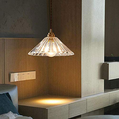 Lámpara de vidrio transparente E27 para iluminar mesas de restaurante oscuras 4
