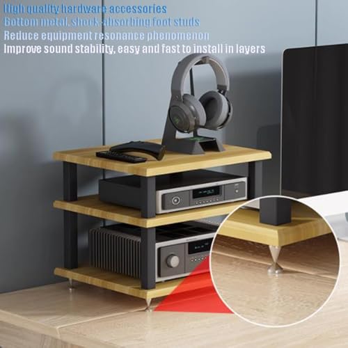 Meuble HiFi Mobile et Support Lecteur CD pour Centre Multimédia d'Angle - 6