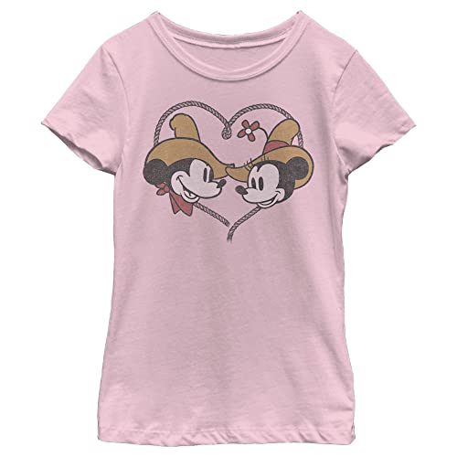 Disney Friends Mickey & Minnie Cowboy Heart Girls Standard T-Shirt