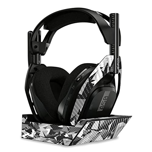 Image of MightySkins Carbon Fiber Skin Compatible with Astro A50 Wireless Headphones + Base Station (Gen 4) - Mono Camo | Protective, Durable Textured Carbon Fiber Finish | Easy to Apply | Made in The USA