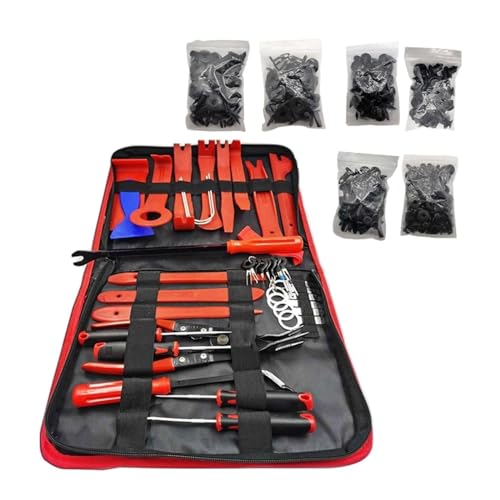 Repair Tools Hand Tool Sets Car Tools Car Interior Disassembly Kit Plastic Trim Removal Tool Diy Panel Tools for Auto Trim Puller Set wljdp240511(Color:38pcs With 190clip,Size:)