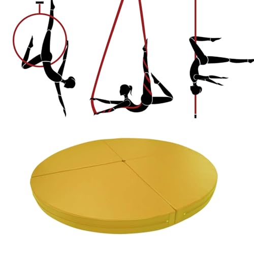 Alfombrilla de protección para yoga circular gruesa antideslizante de gimnasio en casa