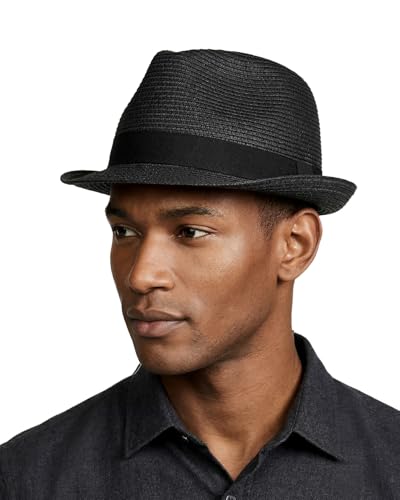 Image of Zylioo XXL XL Straw Hats for Men Big Heads,L M S UV Summer Fedora Panama,UPF Beach Sun Hats for Women Travel Hat