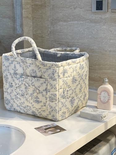 Storage Basket Boho Fabric Large Collapsible Hamper