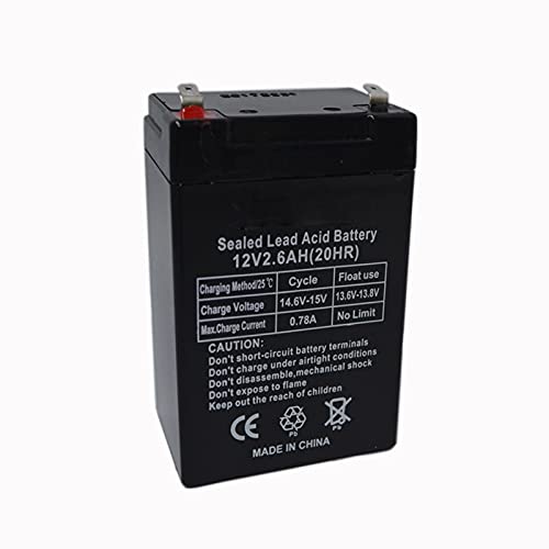 12V 2.6AH Accumulatori sigillati a batteria Lampada da tavolo ricaricabile con acido al piombo Altoparlante per dispositivo luminoso a LED Presa di fabbrica di alta qualità