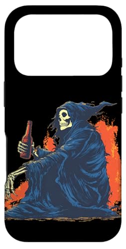 Grim Reaper �r�[�������ރR�X�`���[�� �j�����p �X�}�z�P�[�X iPhone 17 Pro �p