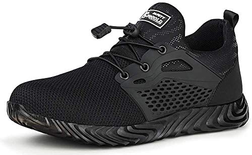 Herren Damen S3 Sicherheitsschuhe Leicht Sportlich Arbeitsschuhe Schutzschuhe mit Stahlkappe Breathable Comfortable rutschfeste