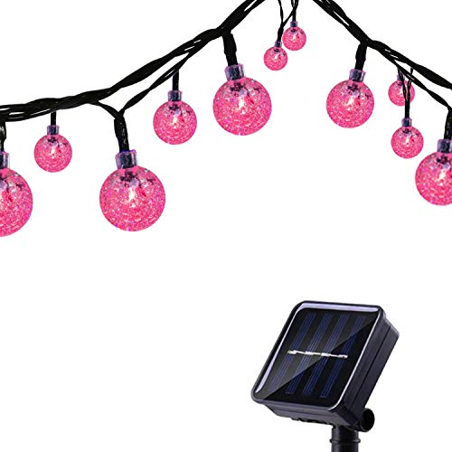 Tuokay Guirlande Solaire Extérieure avec Ballon, 6,5M 30 LED Guirlande Lumineuse Solaire Etanche, 8 modes d'éclairage Lampe Décoratives pour Jardin Gazebo...