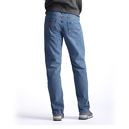 Image of Lee Men's Cotton Blend and Polyester Regular Fit Straight Leg Jeans